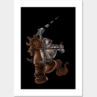 The Enchanted Equestrian: A Majestic Chess Knight Design Posters and Art